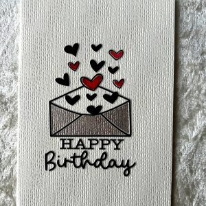 Herzpost – Happy Birthday Liebesbrief-Karte