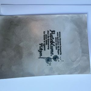 Pusteblumenkuss – „Schöne Momente kannst Du nicht festhalten. Sie fliegen da…“